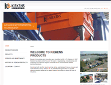 Tablet Screenshot of kiekens.eu